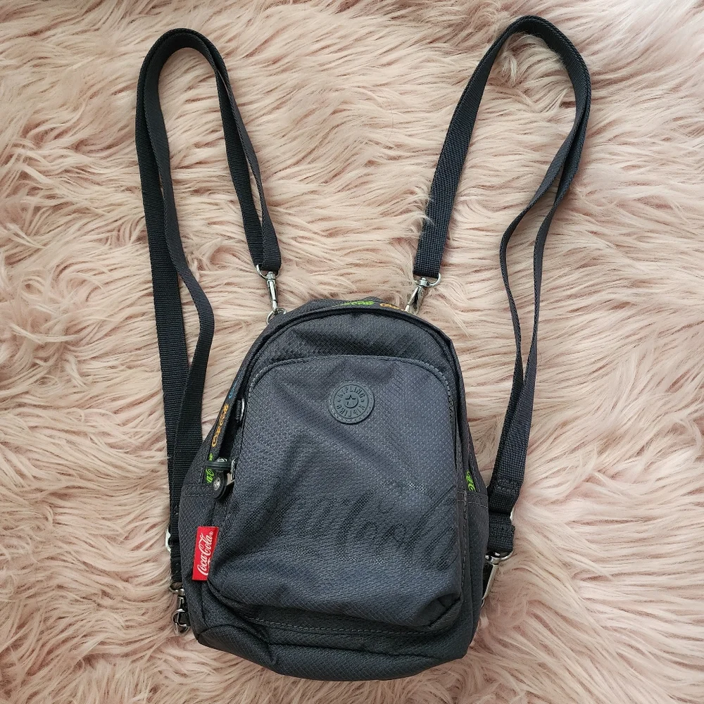 Kipling Delia Compact Coca Cola limited edition convertible mini backpack